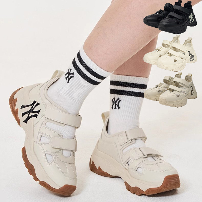 25新款MLB情侣凉鞋男女NY大标魔术贴厚底增高运动沙滩鞋3ASDCH133,运动鞋new,运动沙滩鞋/凉鞋,淘宝优惠券,粉丝福利购,淘宝优惠卷