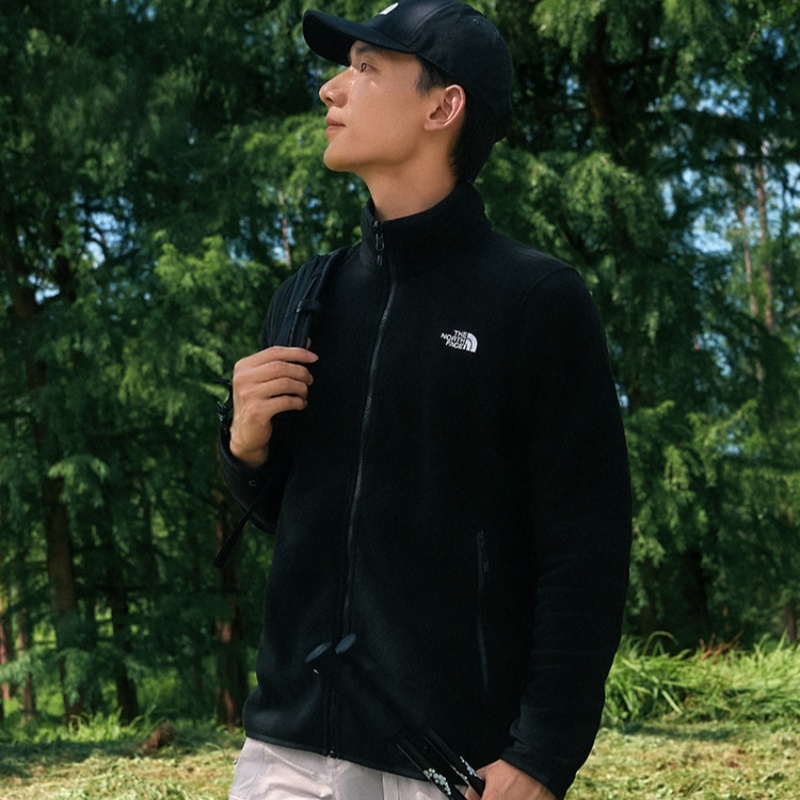 北面外套男子户外抓绒运动夹克