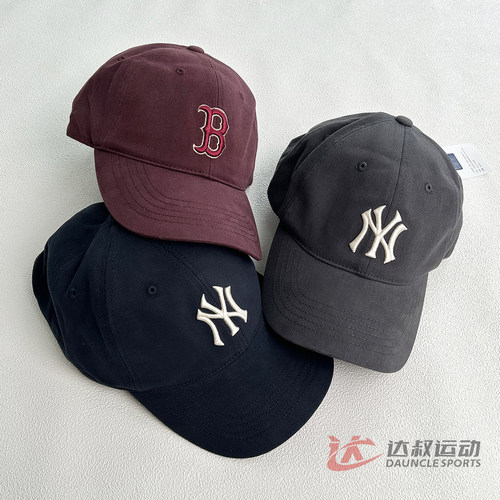 MLB情侣NY大标刺绣硬顶棒球帽