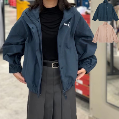 PUMA彪马女款立领防风梭织外套