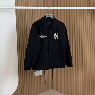 26新款 外套男女NY涂鸦印花宽松休闲运动夹克3AJPB0561 MLB情侣衬衫