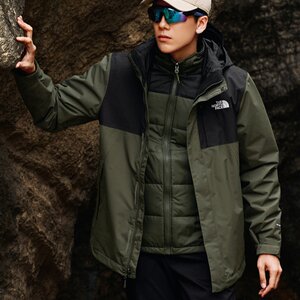 25新款TheNorthFace北面冲锋衣男户外防水棉服三合一保暖外套8GJZ