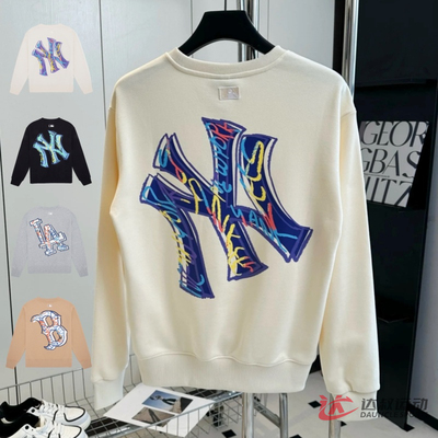 MLB男女NY涂鸦印花圆领运动卫衣