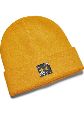 24新款UA安德玛女子毛线帽Halftime针织帽冷帽训练运动帽1373101