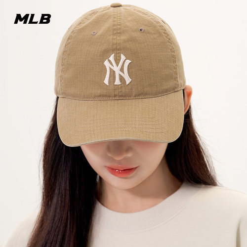 MLB情侣NY刺绣软顶棒球帽鸭舌帽