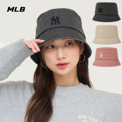 MLB男女NY刺绣仿牛仔渔夫帽