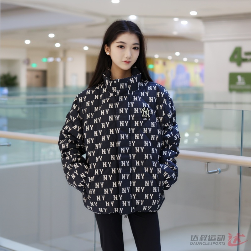 MLB男女NY老花满印运动羽绒服