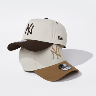 24新款NewEra纽亦华MLB棒球帽男女NY复古拼色硬顶鸭舌帽60494632