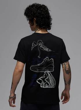 Jordan25新款Nike耐克短袖男子针织纯棉圆领休闲运动T恤IB7527