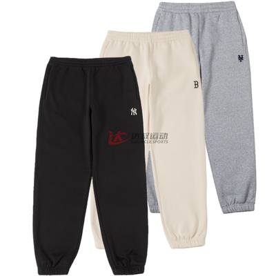 MLB男女卫裤NY束脚运动长裤