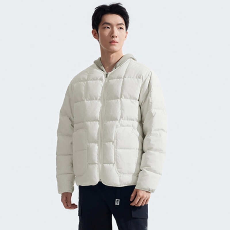 北面羽绒服男子鹅绒保暖棉羽外套