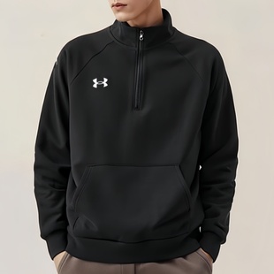1386016 4拉链加绒休闲套头衫 24新款 UA安德玛运动卫衣男子训练1