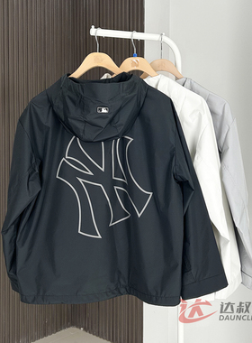 25新款MLB冲锋衣外套男女NY大标GORE TEX防水运动夹克3AWJB9154