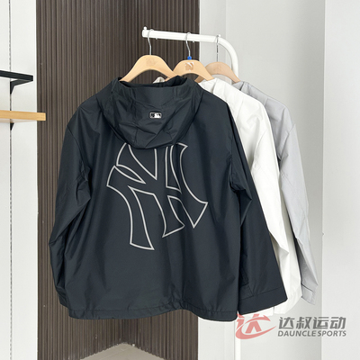 25新款MLB冲锋衣外套男女NY大标GORE TEX防水运动夹克3AWJB9154