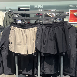训练健身梭织休闲五分裤 男速干短裤 1378604 UA安德玛运动裤 25新款