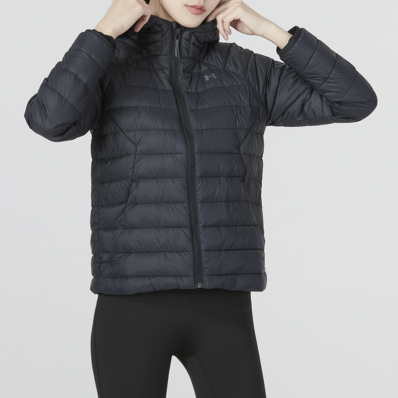 UA安德玛女子连帽保暖透气羽绒服