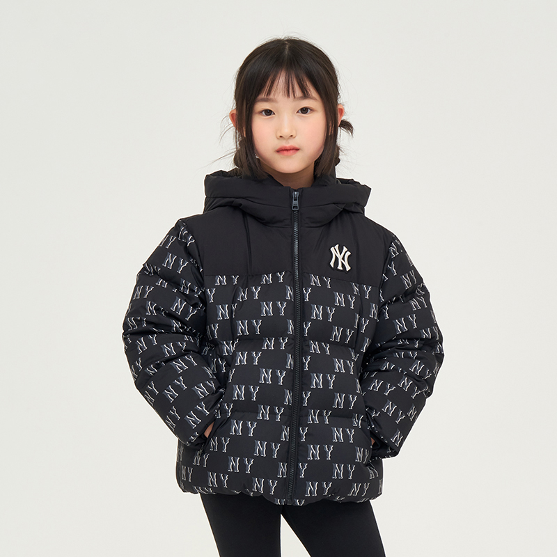 MLB儿童老花满标连帽运动羽绒服