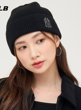 24新款MLB情侣毛线帽男女NY刺绣含羊毛针织运动休闲冷帽3ABNBM146