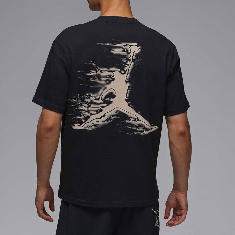 Jordan25新款Nike耐克短袖男子AJ大标印花圆领休闲运动T恤HQ8971
