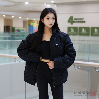 MLB男女NY复古老花运动羽绒服