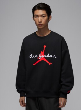 Jordan26新款Nike耐克男子卫衣加绒圆领柔软休闲运动套头衫IF1846