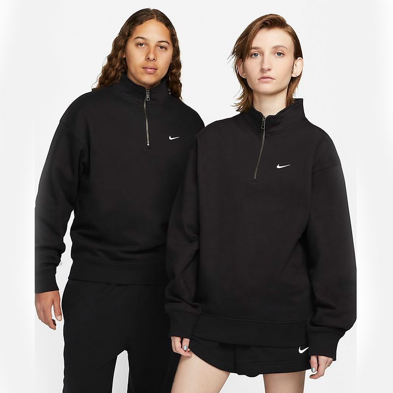 Nike耐克男子加绒半拉链立领卫衣