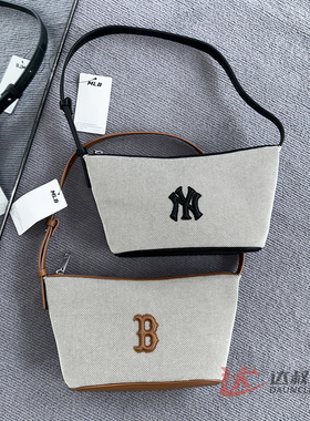 25新款MLB情侣腋下包男女NY可调节拎包挎包单肩包运动包3ABQBC15N