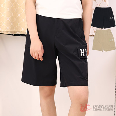 MLB情侣NY梭织凉感工装短裤