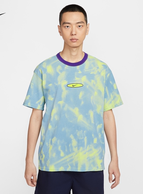 25新款Nike耐克男子短袖复古扎染纯棉圆领休闲运动T恤HJ0765