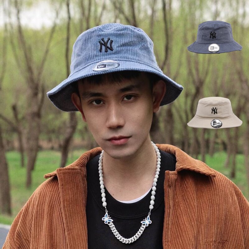 纽亦华男女遮阳灯芯绒NY渔夫帽图片