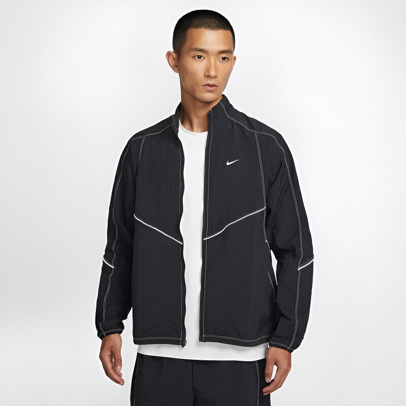 Nike耐克男子拼接立领梭织外套