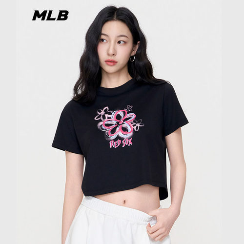 26款MLB短袖女子花卉印花凉感