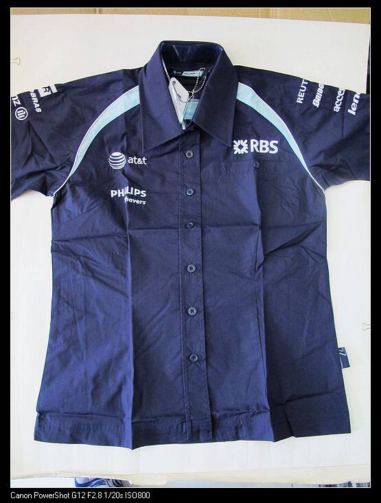 特价宝马威廉姆斯BMW WILLIAMS F1车队版赛车服短袖衬衫女款3