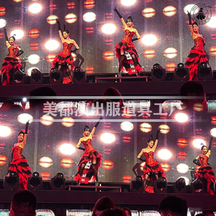 酒吧gogo演出服百老汇主题派对女团蓬蓬裙夜店复古摩登女郎表演服