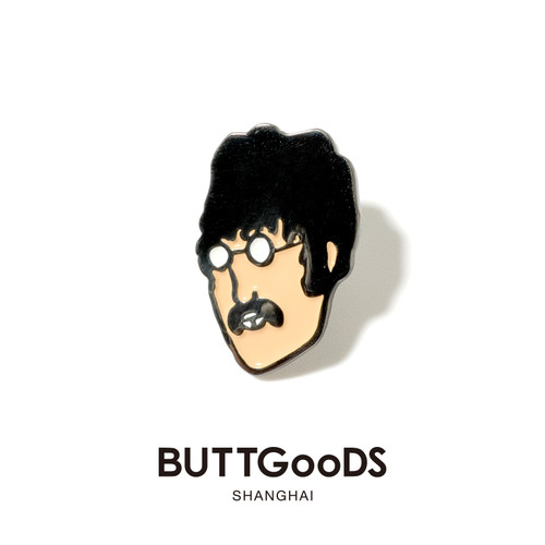 BUTTGooDS约翰列侬胸针摇滚节日