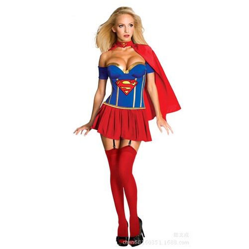 万圣节服装cosplay角色扮演夜店酒吧美国漫画英雄女战士服超人装