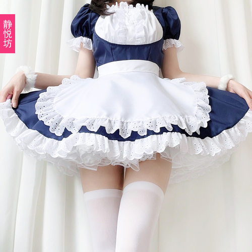 日本秋叶原猫女系黑白女仆装日系动漫cosplay少女cos女佣制服诱惑