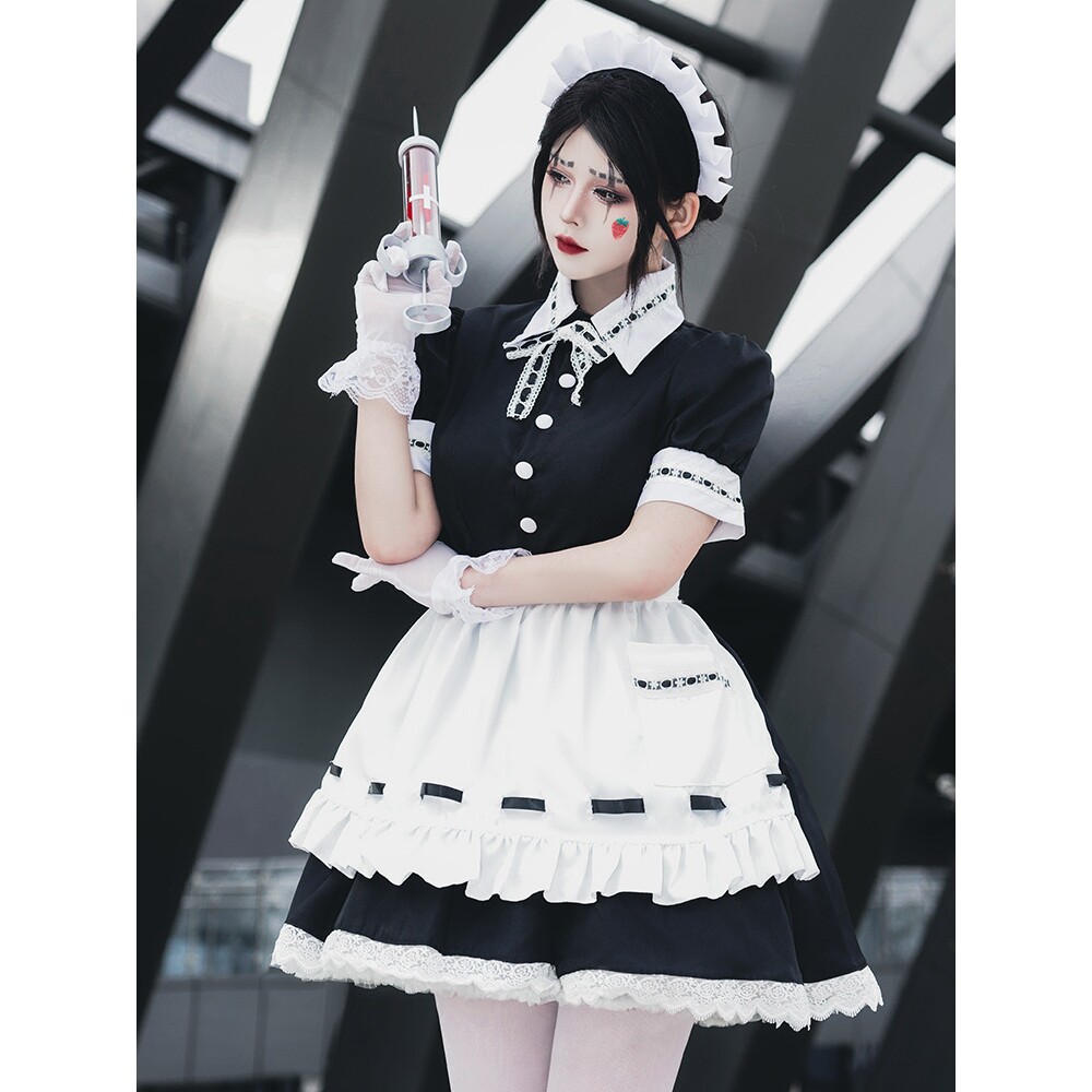 游戏角色扮演cos服 第五人格医生艾米丽宴会侍女角色扮演服女仆装图片