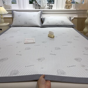 夏季舒睡冰豆豆抱抱龙系列席凉席冰爽透气印花席子床笠款床上用品