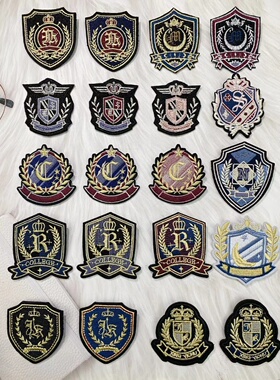 现货【星依初JK】原创设计JK/DK制服校供布制徽章胸针 别针款校徽