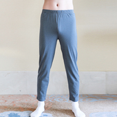 纯棉宽松不勒腿线裤 薄款 保暖裤 男士 男生全棉毛裤 男款 2026新款 秋裤