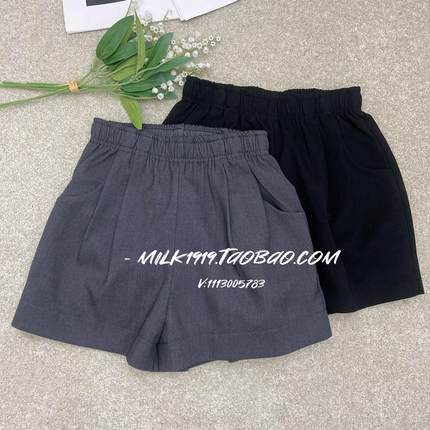 超好穿~不沾毛短裤！南油小众设计师AVIU高腰显瘦百搭时髦短款女