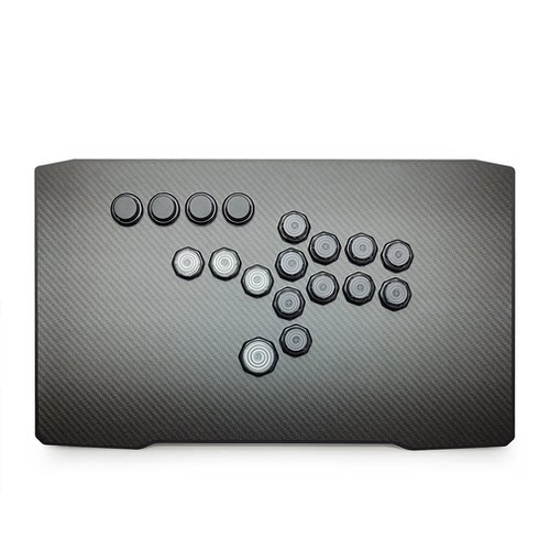 碳纤维图案HITBOX定制四通H4-PS5PS4超薄吸磁97街霸6街机手柄摇杆