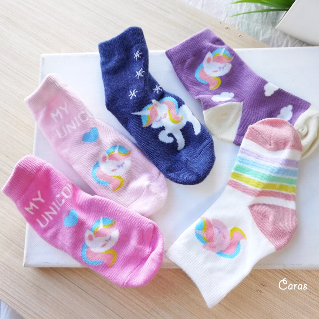 韩国女童独角兽卡通袜子