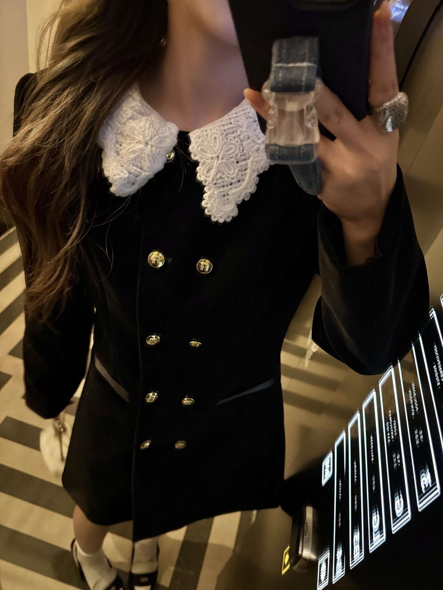 小众设计女25早秋新款法式复古连衣裙