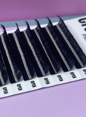 DD特翘黑色0.05 0.07网红款高端优质开花皇冠专业接睫毛16mm柔软
