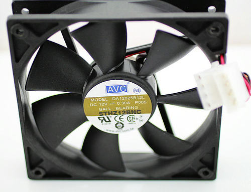 AVC 12025 12cm 12厘米 双滚珠4针温控PWM风扇 DA12025B12L 0.30A