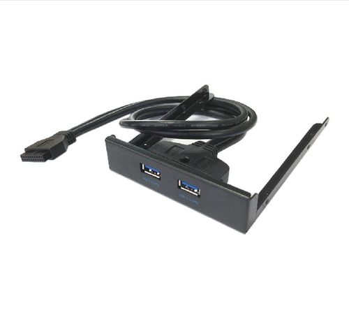特价双口USB 3.0主板连接线支架 集线器2口分线器软驱前置面板
