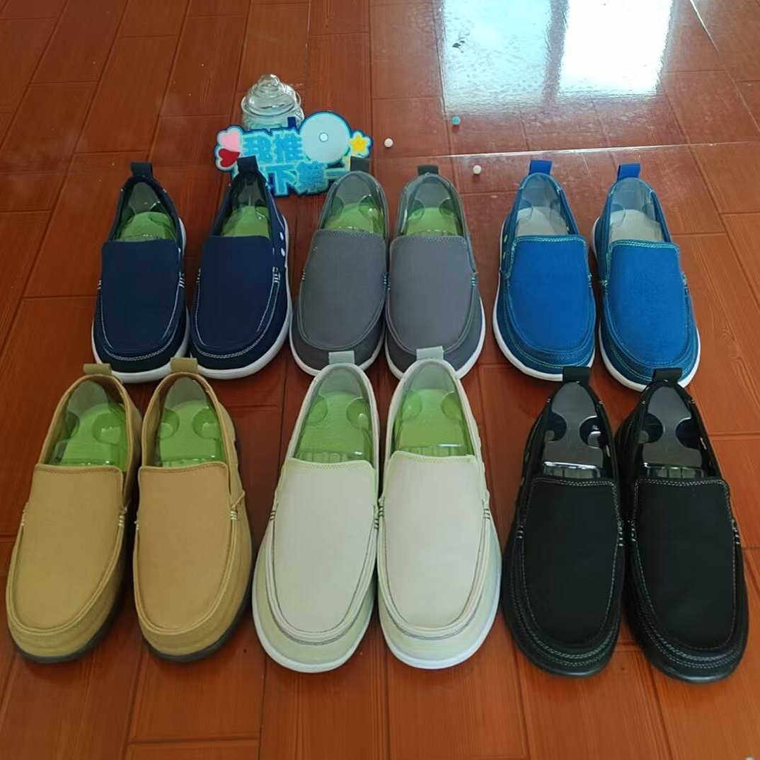 2025新款正品UNN沃尔卢透气一脚蹬帆布鞋休闲男鞋沙滩鞋懒人潮鞋