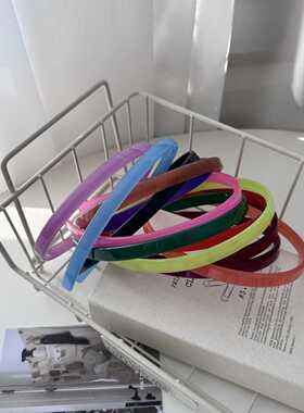 韩国新款夏日果冻色百搭发箍az简约基础带齿防滑头箍洗脸发卡发饰